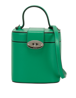 Vanity Case Crossbody Bag, Leather, Green, MIT, S/DB, 3*